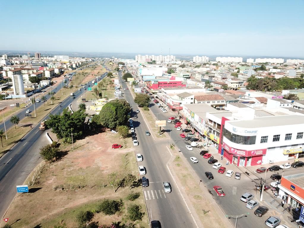 Vista aérea de Valparaíso de Goiás